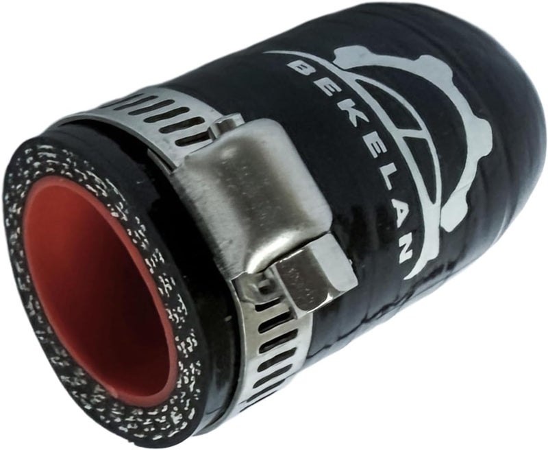 bekelan 3/4 Inch (19mm) ID Black High Temperature 4-ply Reinforced Silicone Hose Cap With Clamp,For Turbo Bypass Valve/Vacuum/Throttle Body Water Port/Heater Core/Fix Leak - Image 1